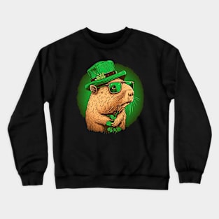 Capybara St. Patrick's Day Crewneck Sweatshirt